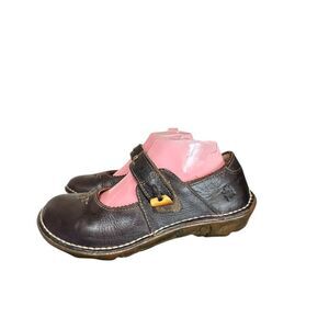 El Naturalista Yggdrasil NG60 Mary Jane Shoes Hook Loop Sz 38 Brown US 8 Womens